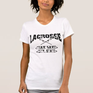 Personalisierter Team-Stadt-StaatLacrosse T-Shirt