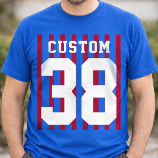 Personalisierter Teamgeist Name Nummer T-Shirt