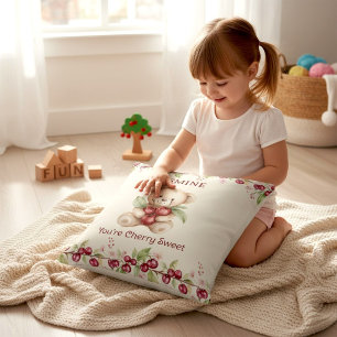 Personalisierter Teddybär Kirschblüten Kissen