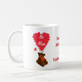 Personalisierter Teddybär-Valentinstag Kaffeetasse