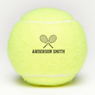 Personalisierter Tennis-Monogramm-Name Tennisbälle