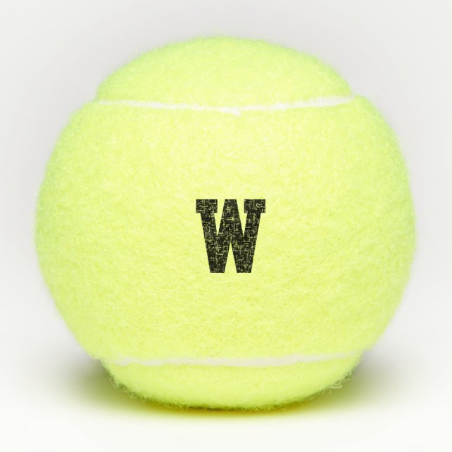 Personalisierter Tennisball mit Initialen Tennisbälle (Vorderseite)