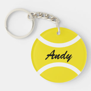 Personalisierter Tennisball-Schlüsselanhänger mit  Schlüsselanhänger