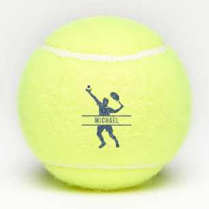 Personalisierter Tennisspieler als "Custom Blue Na Tennisbälle