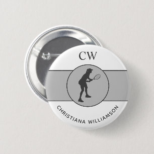 Personalisierter Tennisspieler Button