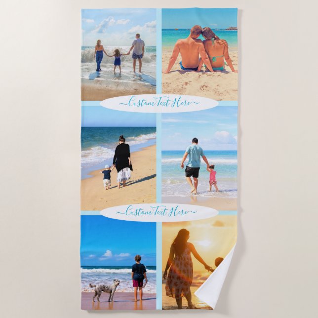 Personalisierter Text der Liebe für benutzerdefini Strandtuch (Vorderseite)