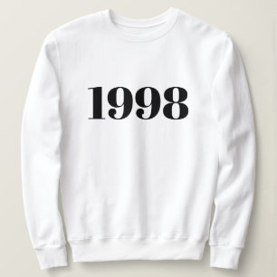 Personalisierter Text einfach modern Minimal für I Sweatshirt