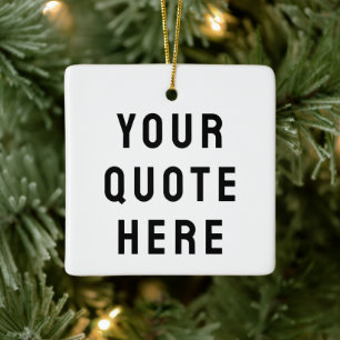 Personalisierter Text Geschenk hier anpassen Keramikornament