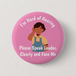 personalisierter Text Harry Hearing sprechen Loude Button