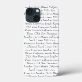 Personalisierter Text hinzufügen Schwarz-weiß Case-Mate iPhone Hülle
