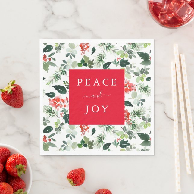 Personalisierter Text Holiday Paper Napkin Serviette (Beispiel)