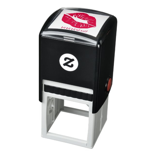 Personalisierter Text in den Roten Lippen Permastempel (Produkt)