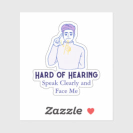 Personalisierter Text mit einem Schwerpunktsymbol Aufkleber