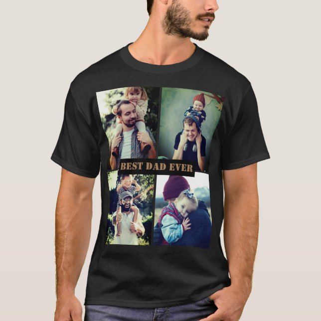 Personalisierter Text und Foto x4 T-Shirt (Vorderseite)