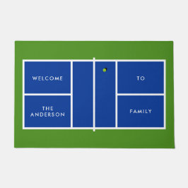 Personalisierter Text von Pickleball Court Fußmatte
