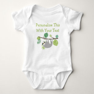Personalisierter Textspass Baby Strampler