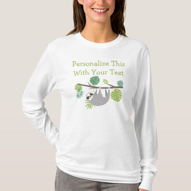 Personalisierter Textspass T-Shirt (Vorderseite)