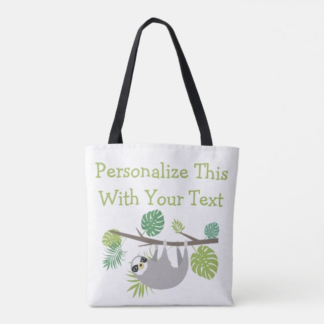 Personalisierter Textspass Tasche (Rückseite)