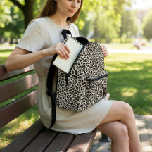Personalisierter Tier-Leopardenfell-Druck Braun