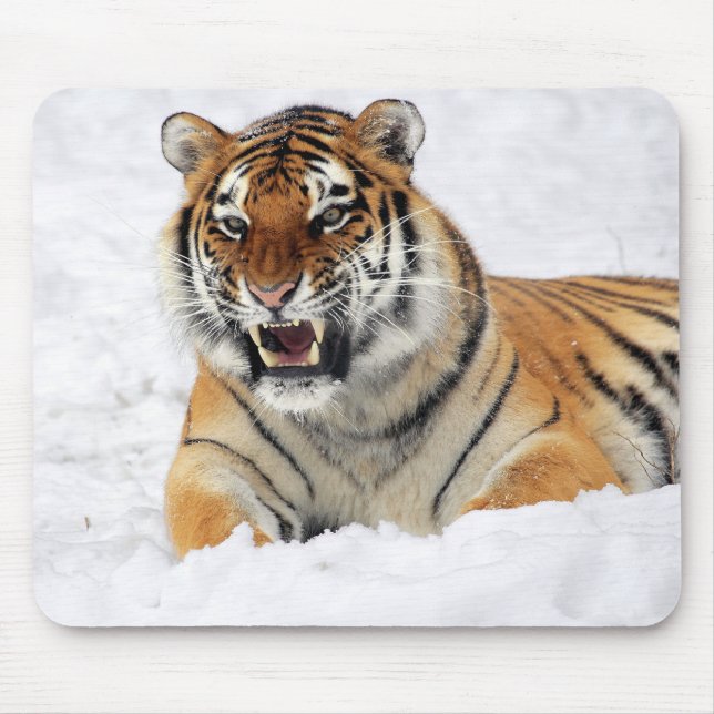 Personalisierter Tiger-wildes Tier Mousepad (Vorne)