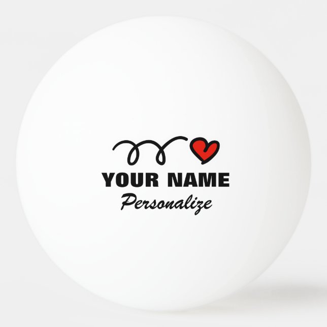 Personalisierter Tischtennisball für Tischtennis (Vorderseite)