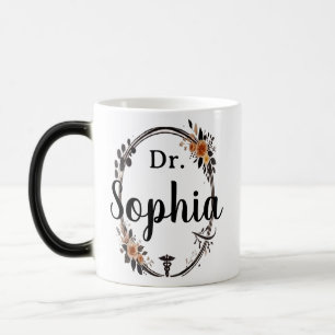 personalisierter Titel & Name Florales Geschenk fü Verwandlungstasse