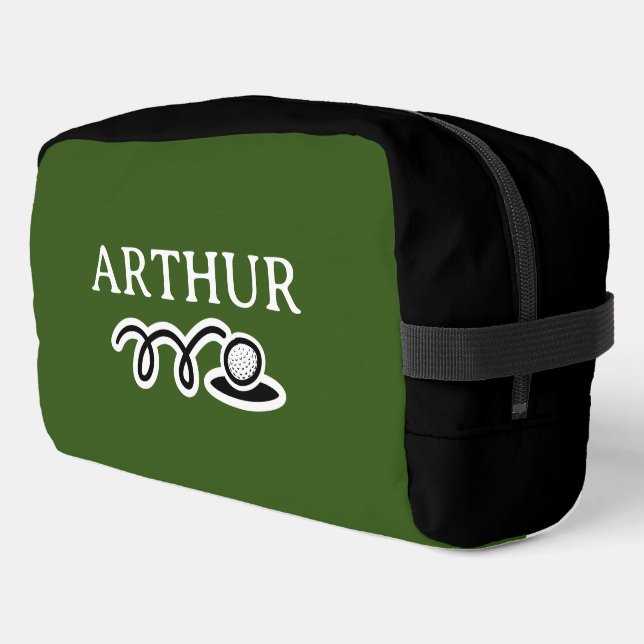 Personalisierter Toiletasche für Golfer Waschbeutel (Linke Seite)