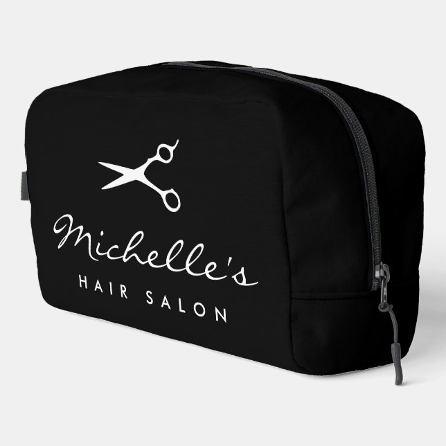 Personalisierter Toilettenbeutel für Friseursalon  Waschbeutel (Rechte Ecke)