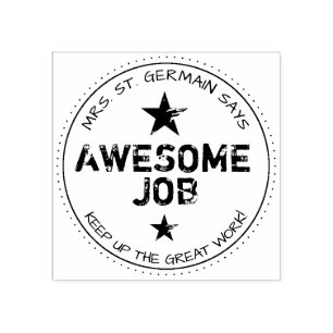 Personalisierter tollen Job Gummistempel