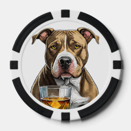 Personalisierter Top Dog Composite Poker Chips