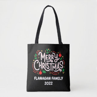 Personalisierter Totbeutel, Weihnachten, Familienn Tasche