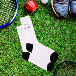 Personalisierter Trainer Name eleganter Tennisklub Socken