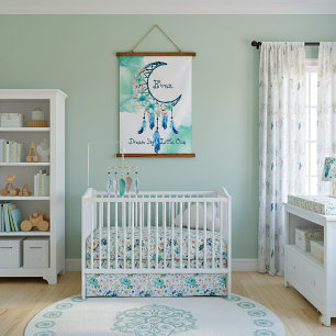 Personalisierter Traumfänger für Kinder   Wandteppich Mit Holzrahmen