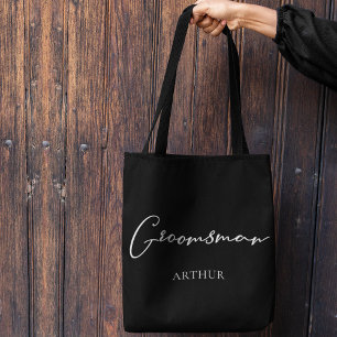Personalisierter Trauzeuge Chic Minimalistische Ho Tasche
