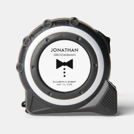 Personalisierter Trauzeuge Geschenk Moderne Tuxedo Maßband