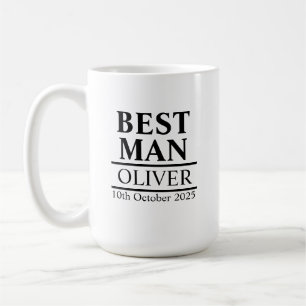 Personalisierter Trauzeuge gibt Ideen für Hochzeit Kaffeetasse