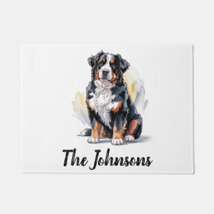 Personalisierter Trendiger Berner Sennenhund  Fußmatte