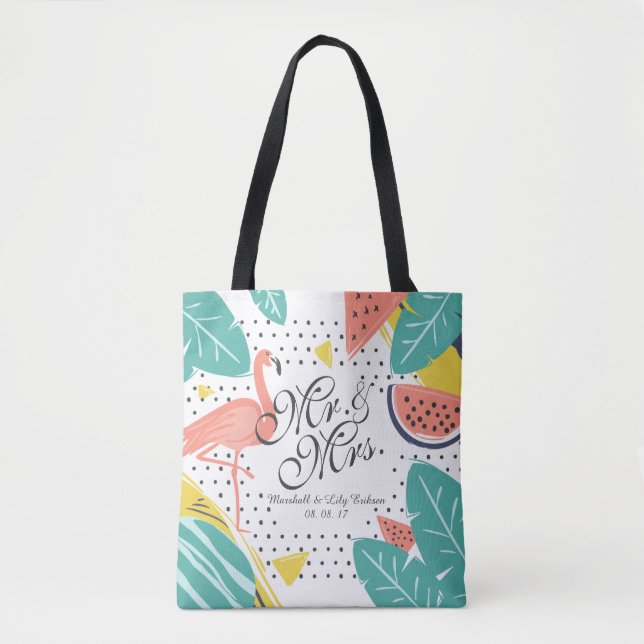 Personalisierter Tropensommertag Tasche (Vorderseite)