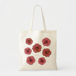 Personalisierter tropischer Hibiskus Tragetasche