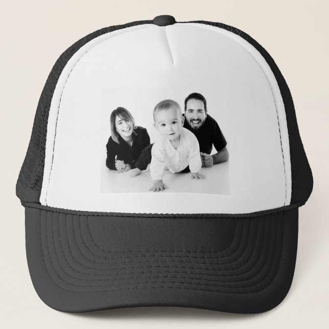 Personalisierter Trucker-Foto für benutzerdefinier Truckerkappe (Vorderseite)