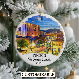 Personalisierter Tucson-Schmuck, Maßgeschneiderter Keramik Ornament
