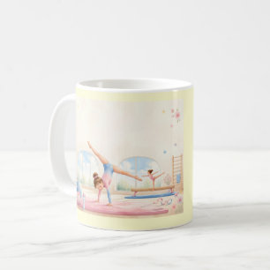 Personalisierter Turnen Mädchen Becher Kaffeetasse