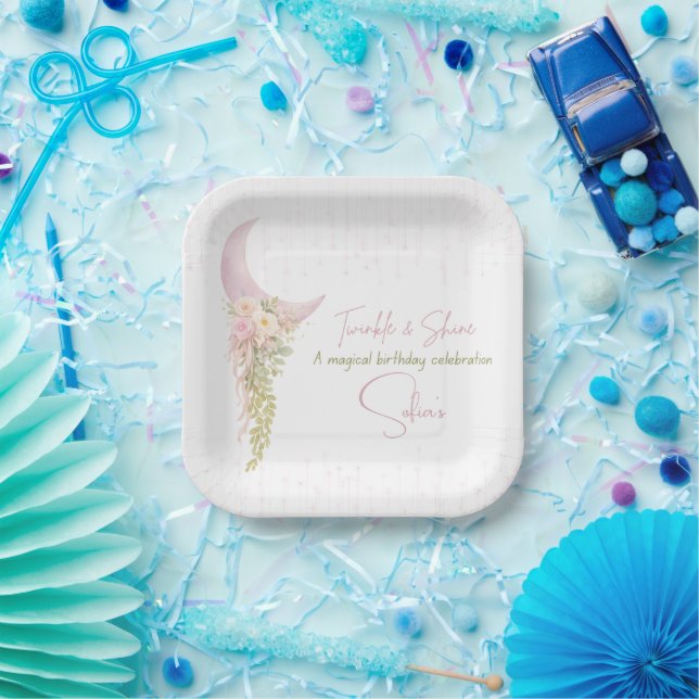 Personalisierter Twinkle & Shine Party-Teller Pappteller (Party)
