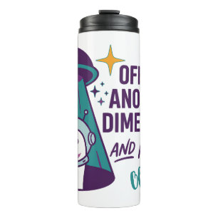 Personalisierter UFO-Gans-Tumbler, Lustiges Weltra Thermosbecher