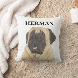 Personalisierter umkehrbarer Mastiff Kissen