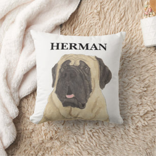 Personalisierter umkehrbarer Mastiff Kissen