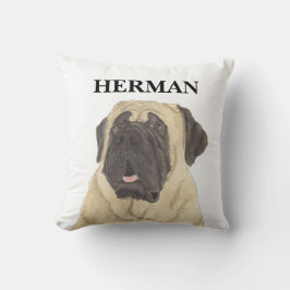 Personalisierter umkehrbarer Mastiff Kissen