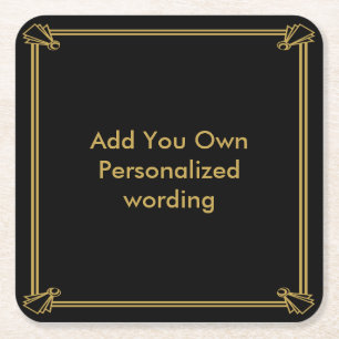 Personalisierter Untersetzer der Art des