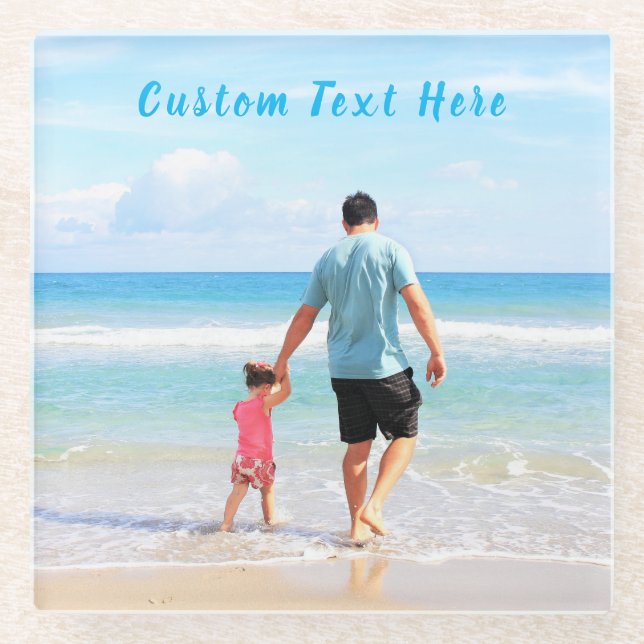 Personalisierter Untersetzer des Foto-Glases (Vorderseite)