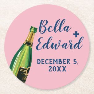 personalisierter Untersetzer für Champagner